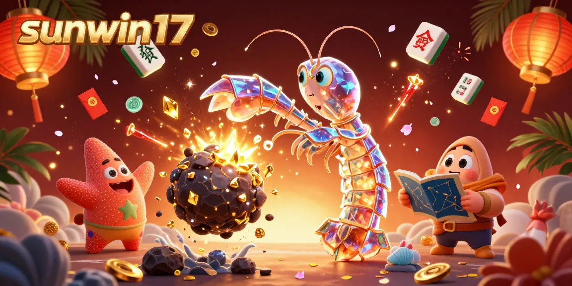 Experience thrilling gameplay with sunwin17, featuring vibrant characters battling in a packed cosmic casino universe.