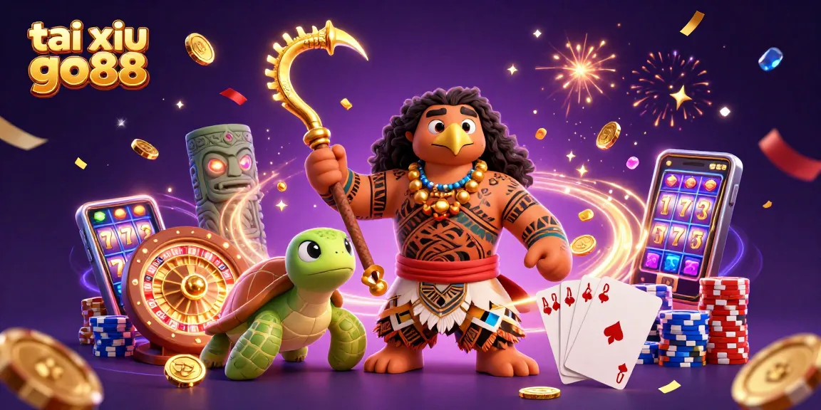 Engage with thrilling tai xiu go88 gaming visuals featuring vibrant characters and dynamic casino elements.