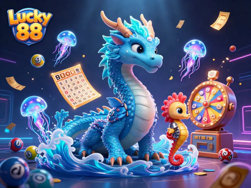 Experience the excitement of Lucky 88 with a thrilling underwater scene featuring vibrant game elements.