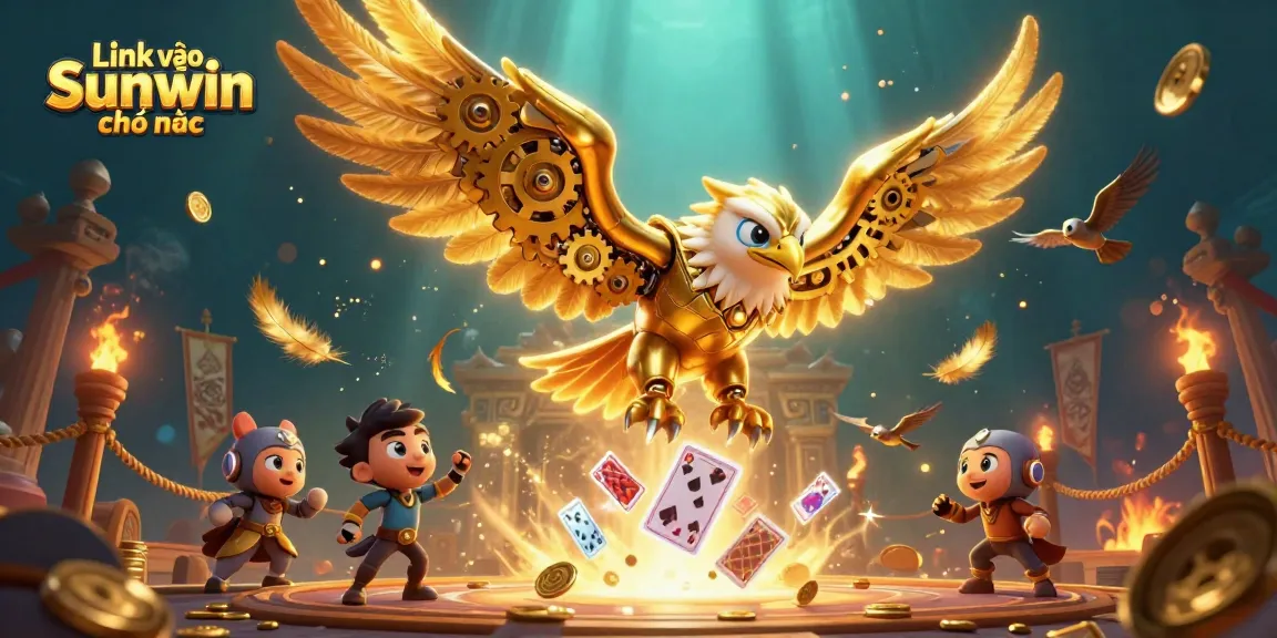 Experience high-stakes action with Link vào Sunwin chính thức illustrated in a dynamic casino scene.