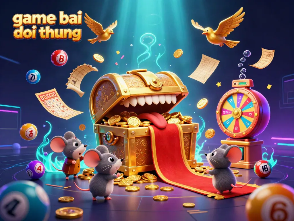 Engage with game bai doi thuong as adventurer mice explore riches amid a vibrant casino world.