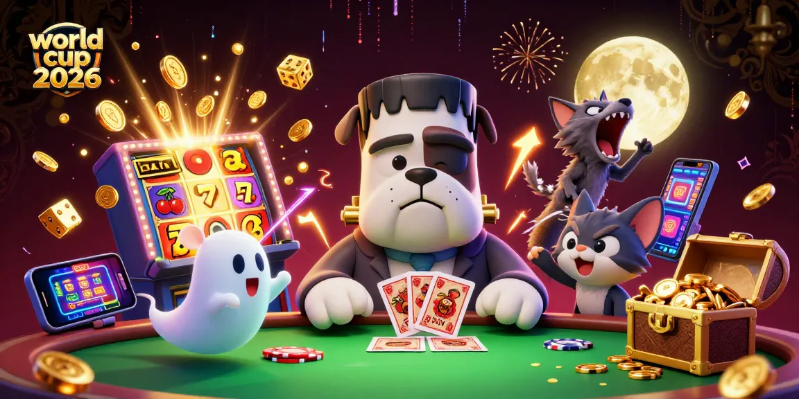 Win big with world cup 2026 in a vibrant 3D casino scene featuring unique characters and dynamic elements.