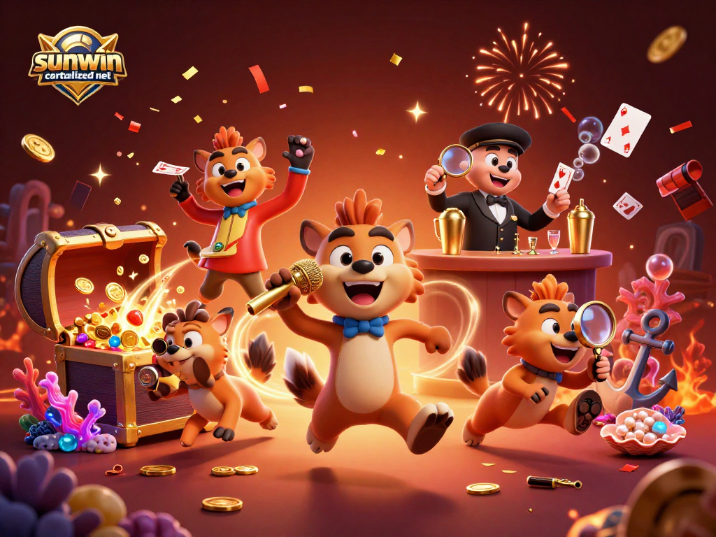 Join the fun at sunwin centralized net with lively hyenas bringing laughter and excitement!