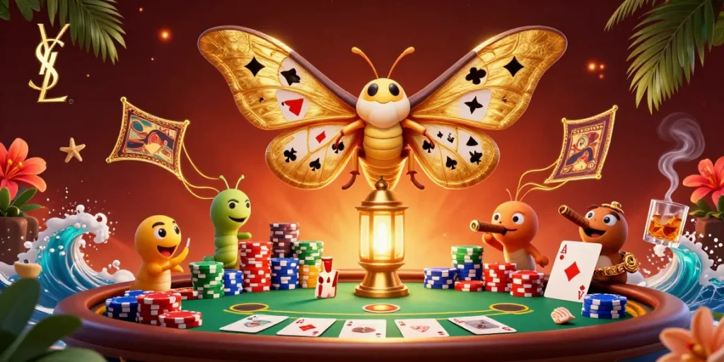 Experience thrilling wins with ysl's vibrant casino scene showcasing cards and chips.