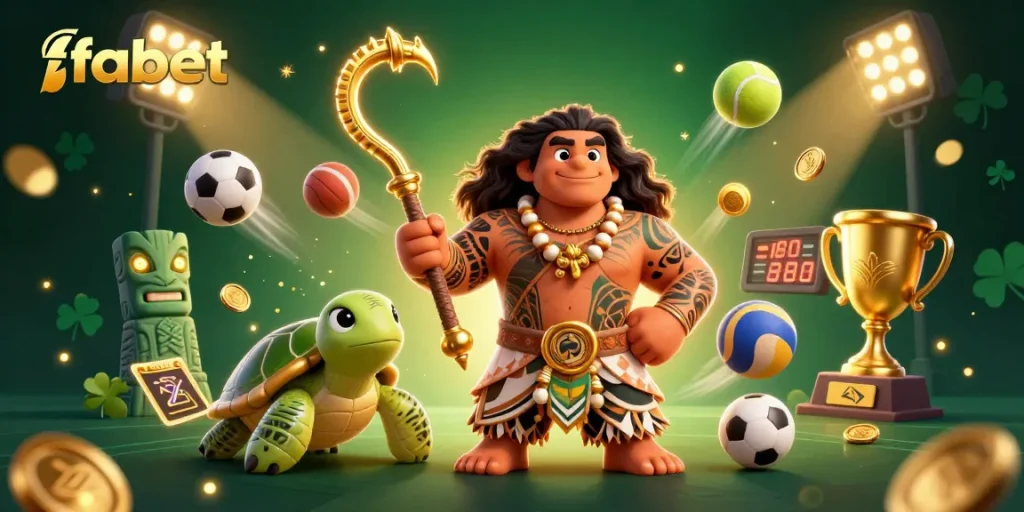 Engage in thrilling games at fabet with dynamic sports balls and vibrant 3D characters.